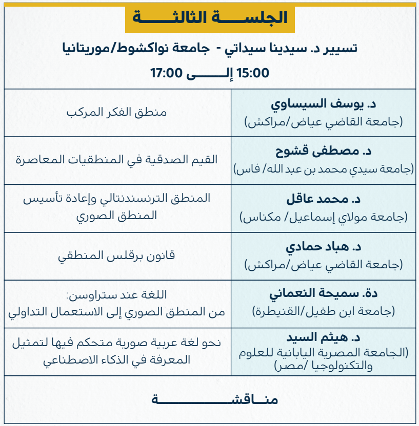 ندوة المنطق المعاصر في الثقافة العربية3