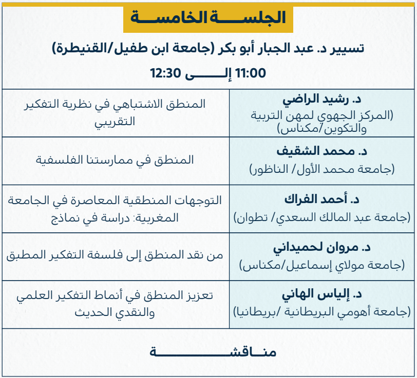 ندوة المنطق المعاصر في الثقافة العربية5